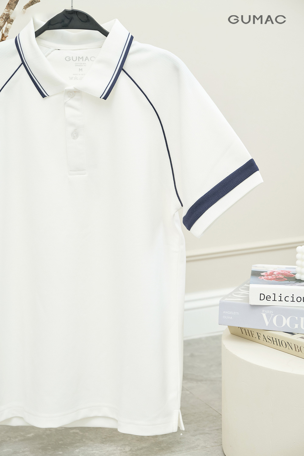 Áo Polo phối sọc