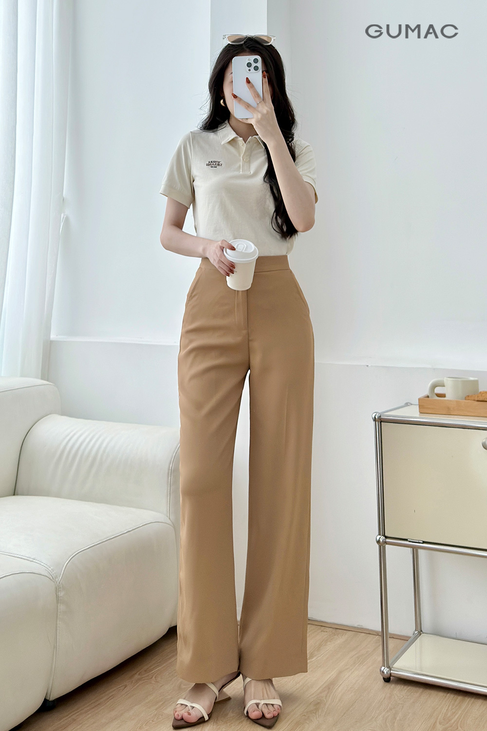 Quần tây ống suông