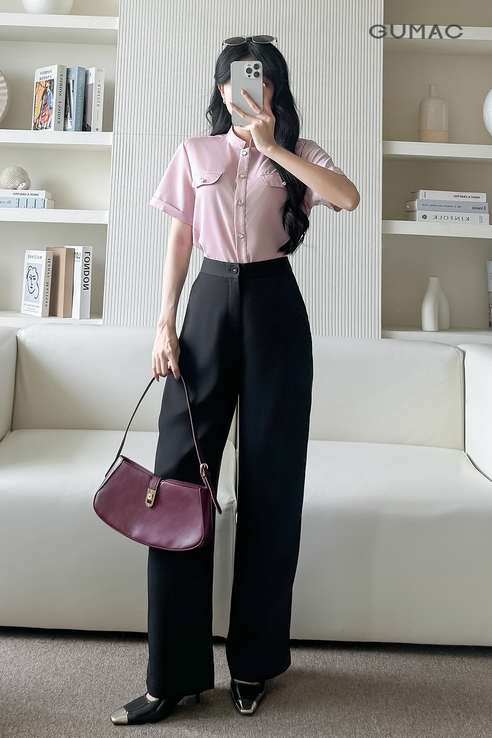 Quần tây ống suông