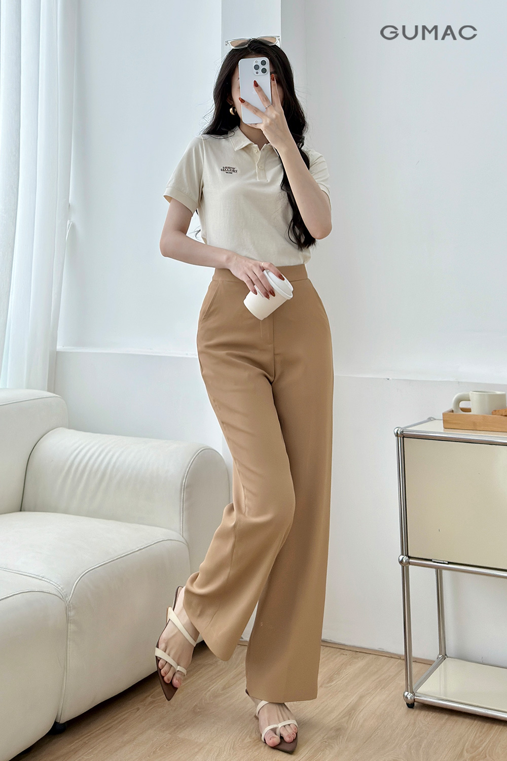 Quần tây ống suông