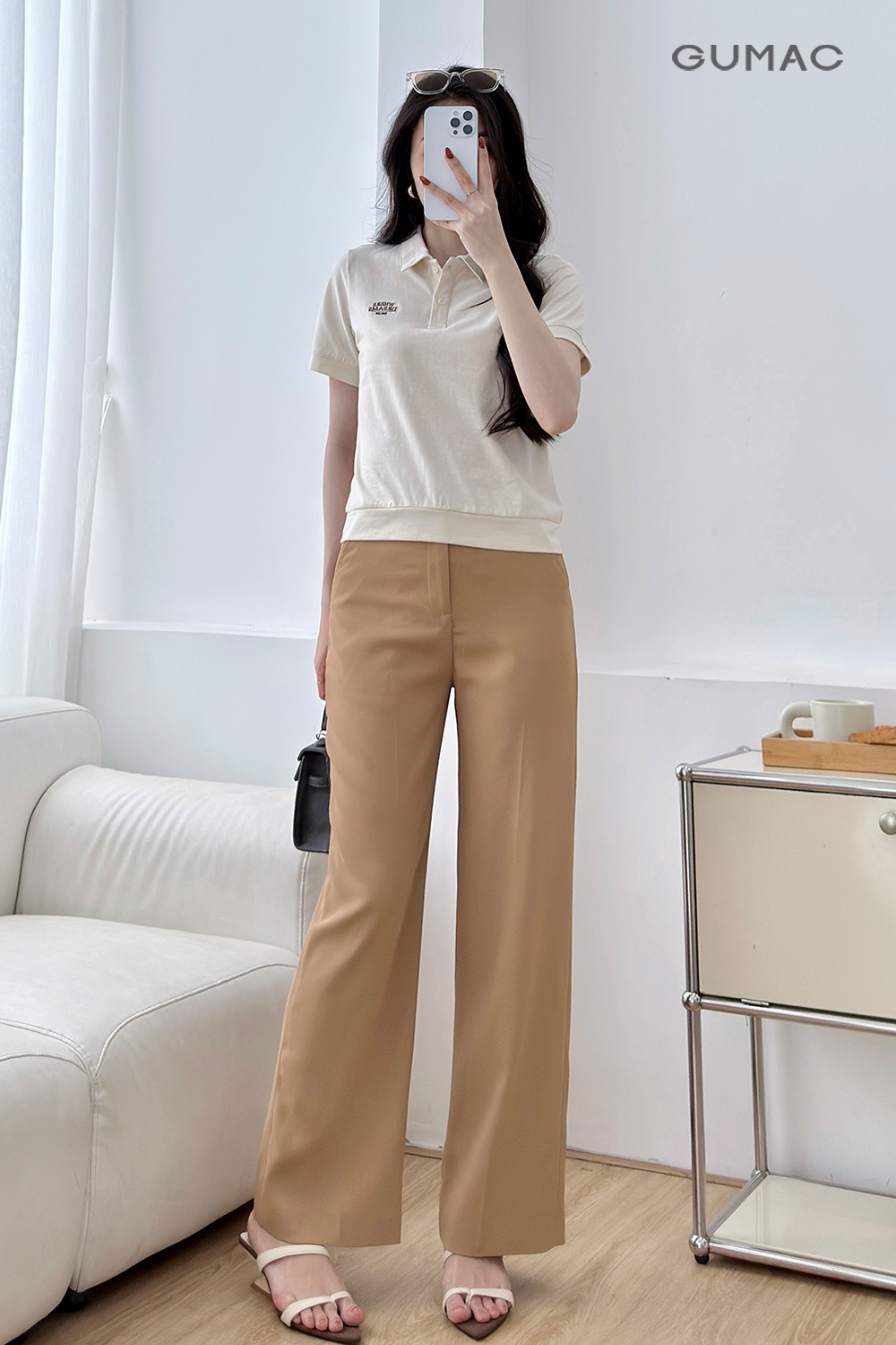 Quần tây ống suông