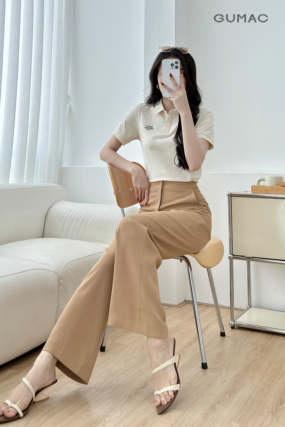 Quần tây ống suông