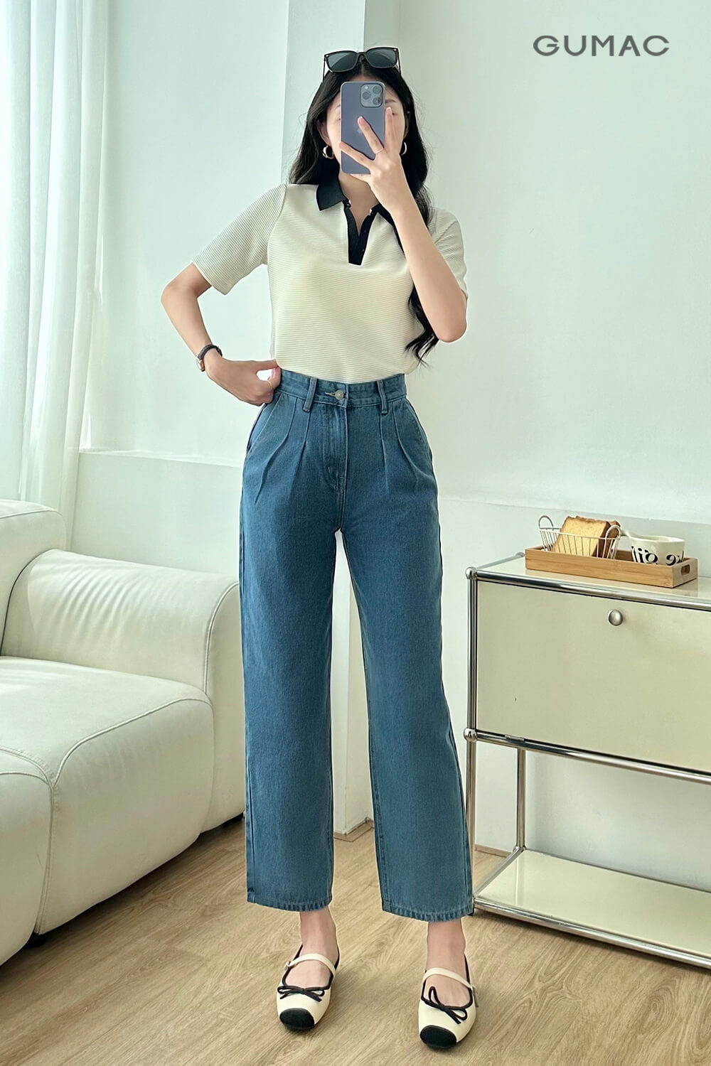áo thun mặc với quần baggy