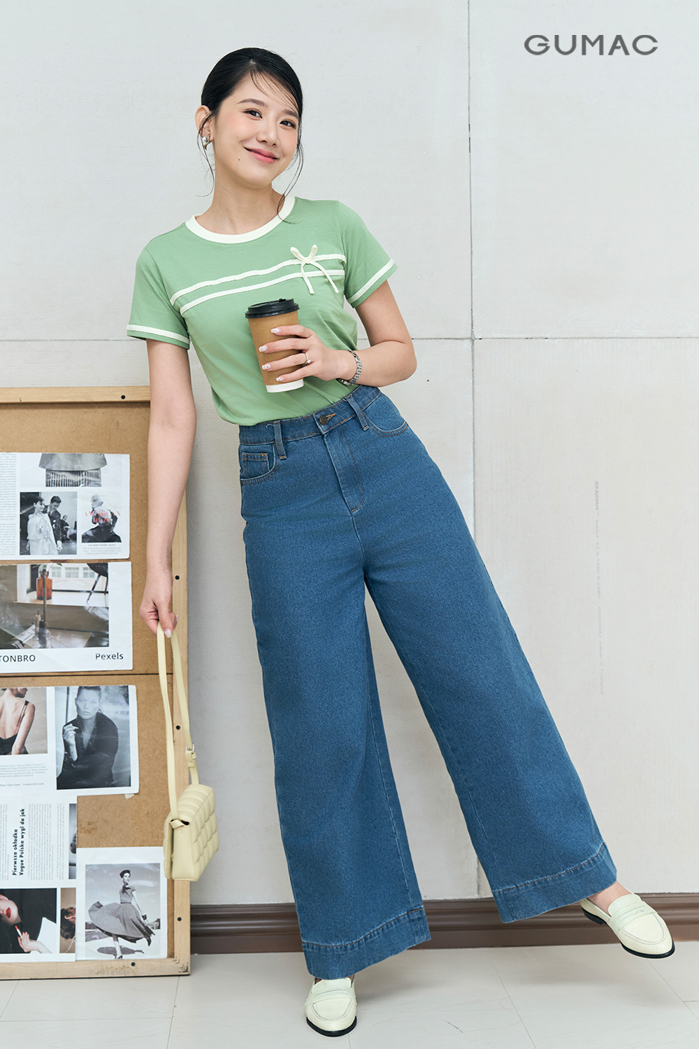 Quần Jeans ống rộng