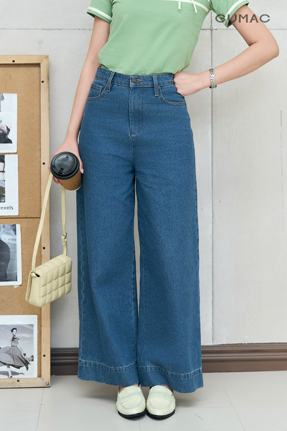 Quần Jeans ống rộng