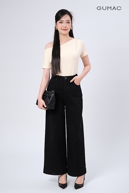 Quần Jeans ống rộng