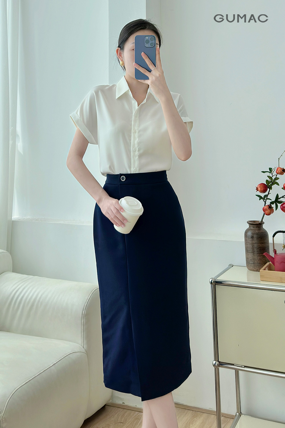 chân váy bút chì công sở