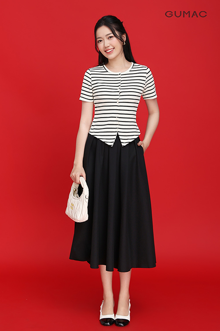 Chân váy A xếp ly