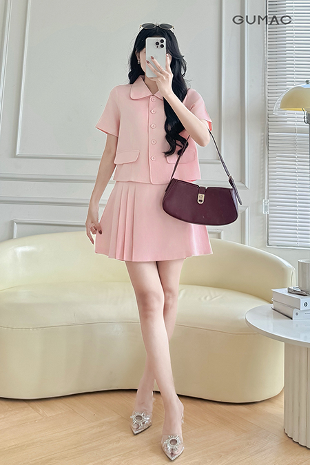 Chân váy A xếp ly