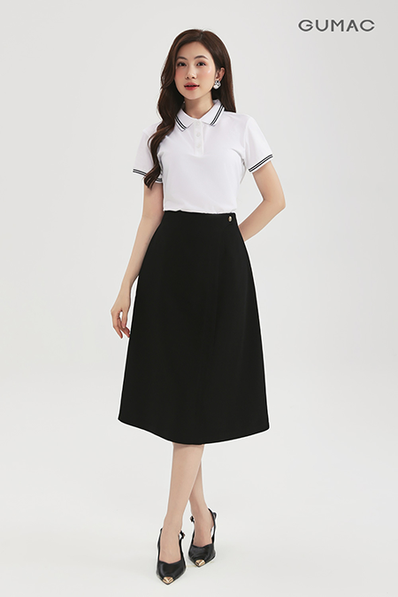 Chân váy A tà đắp