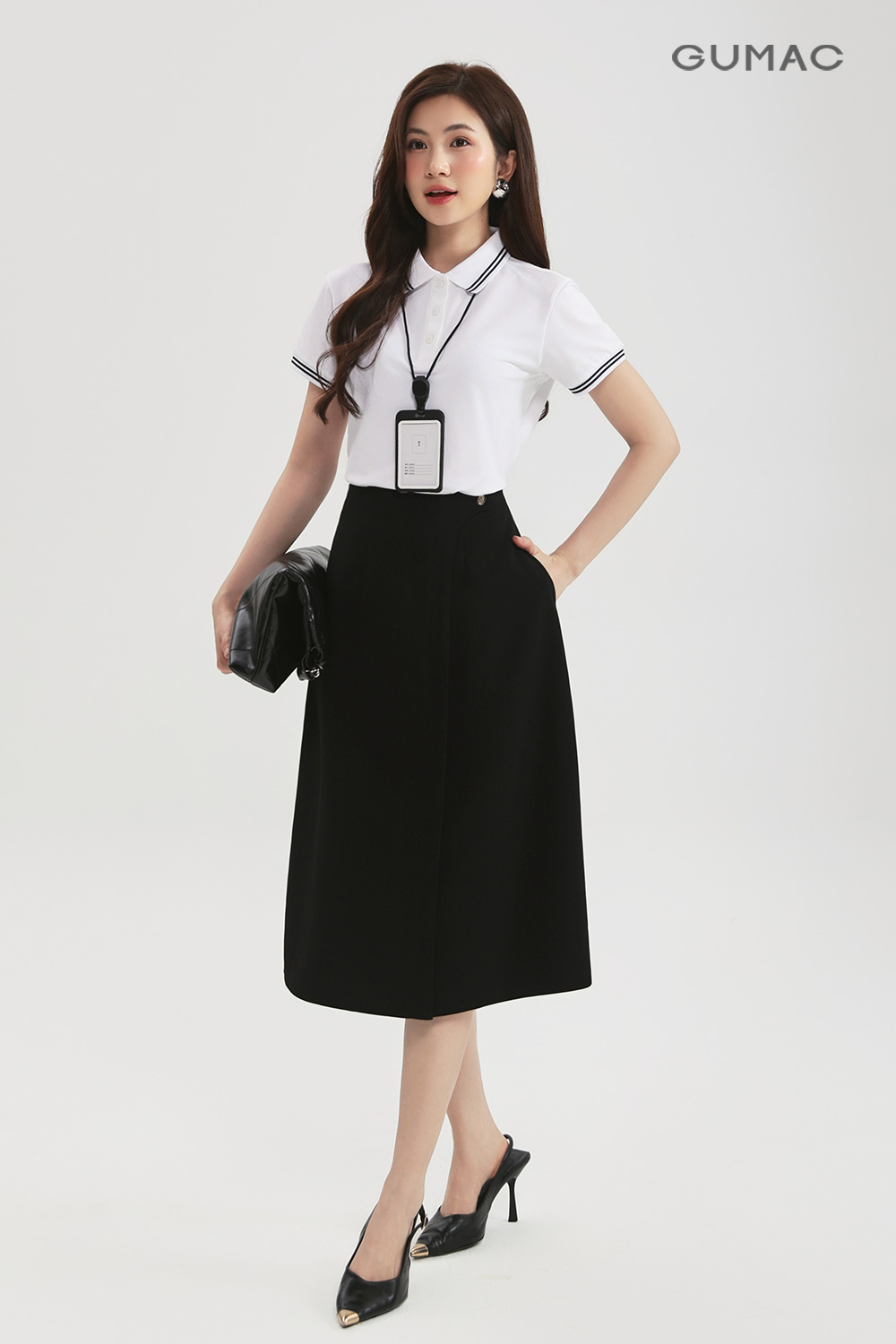 Chân váy A tà đắp