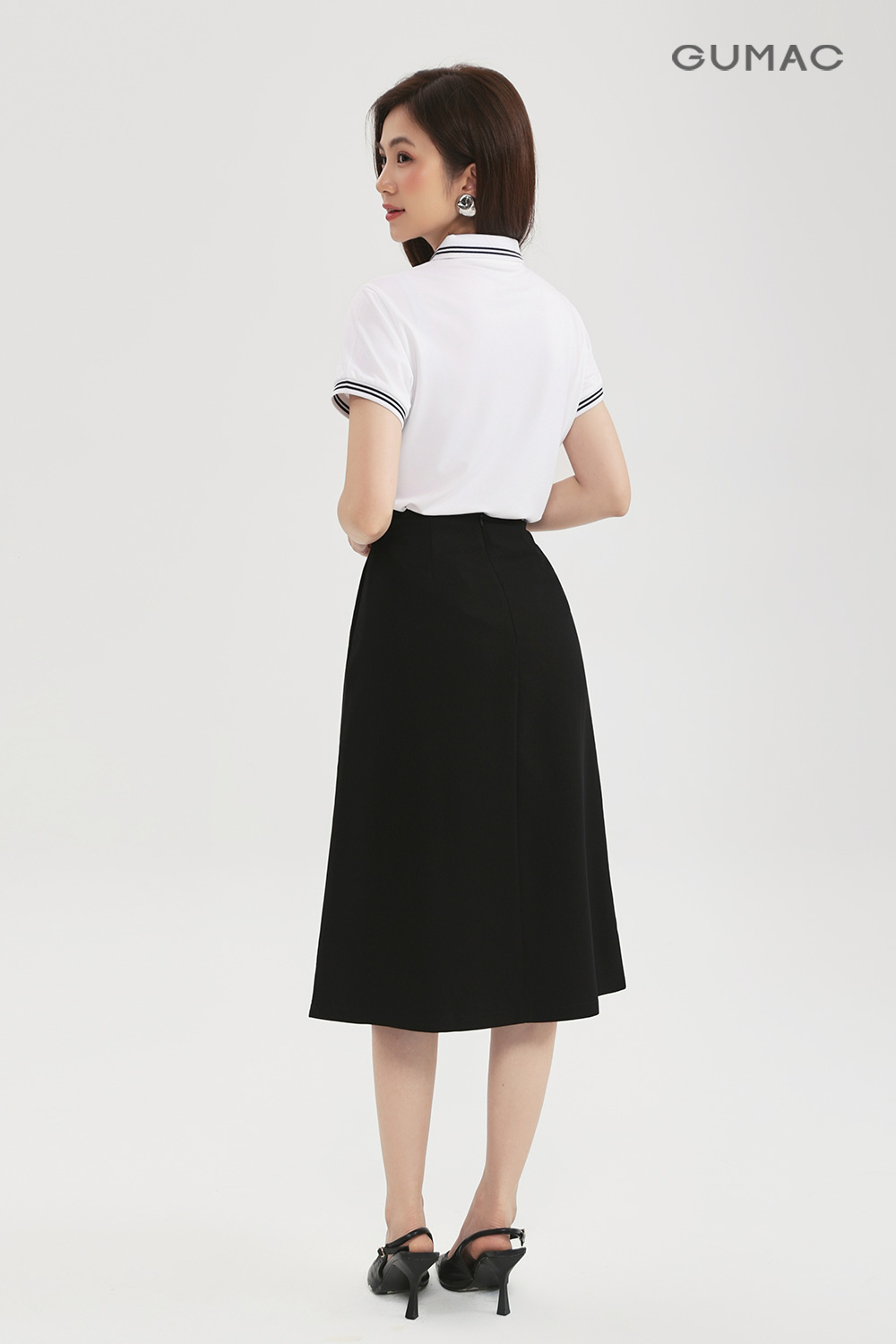 Chân váy A tà đắp