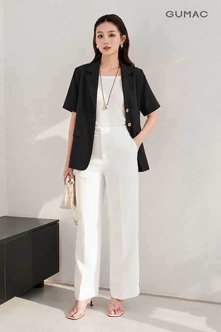 OWG10151-Blazer Suông-ngắn