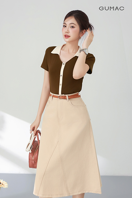 Áo polo kiểu cổ tim