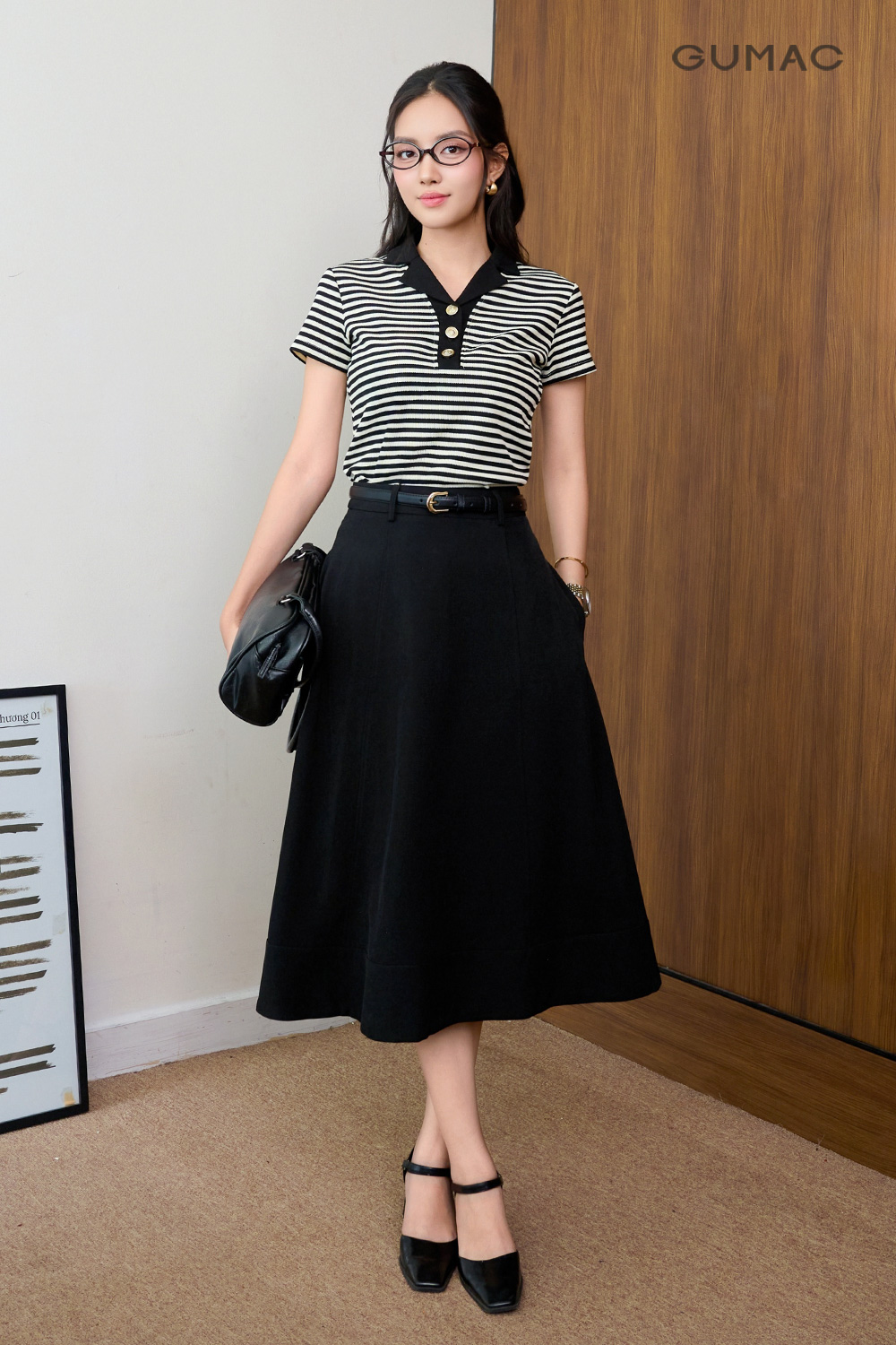 Áo polo phối cố kiểu