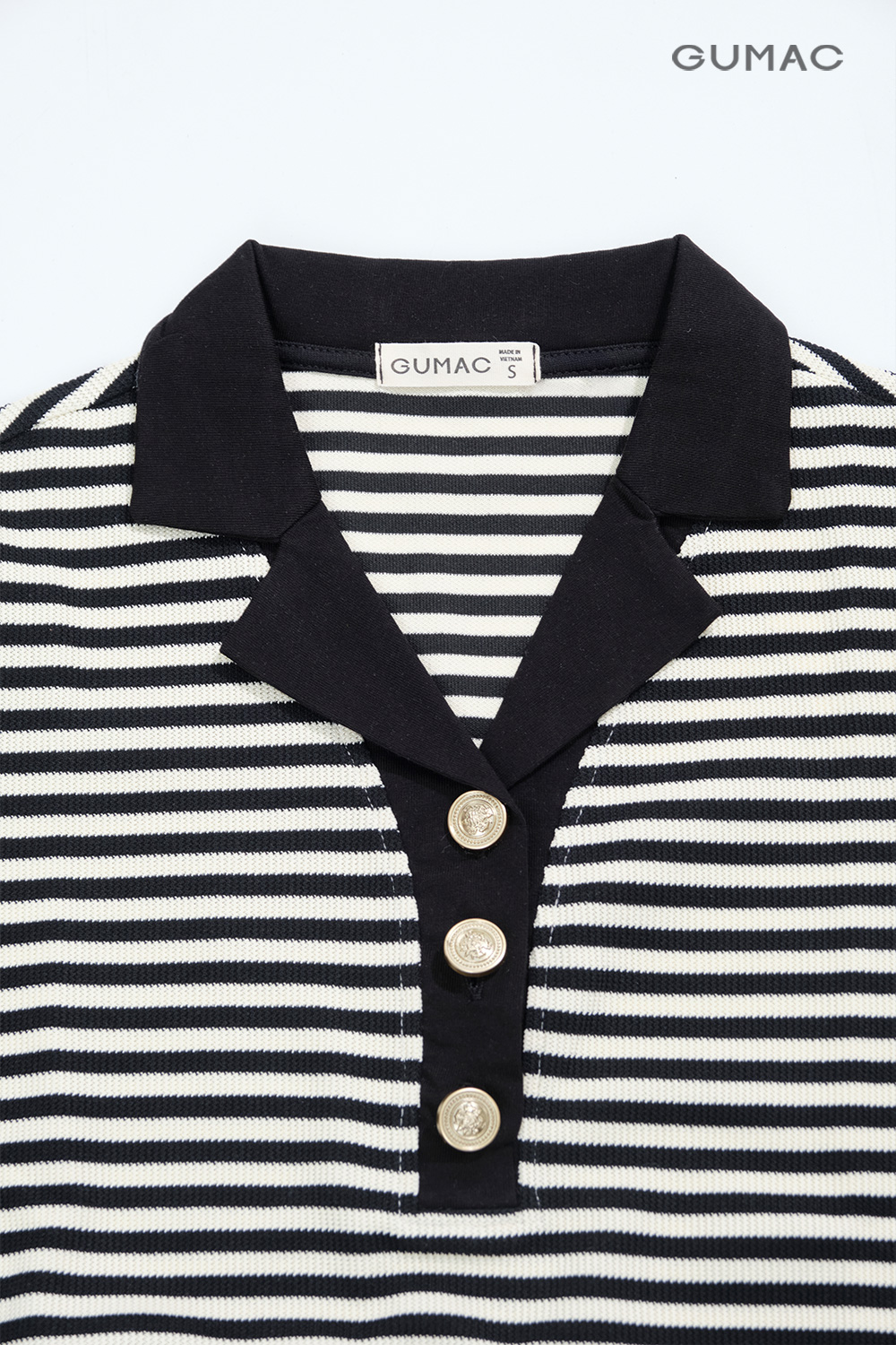 Áo polo phối cố kiểu