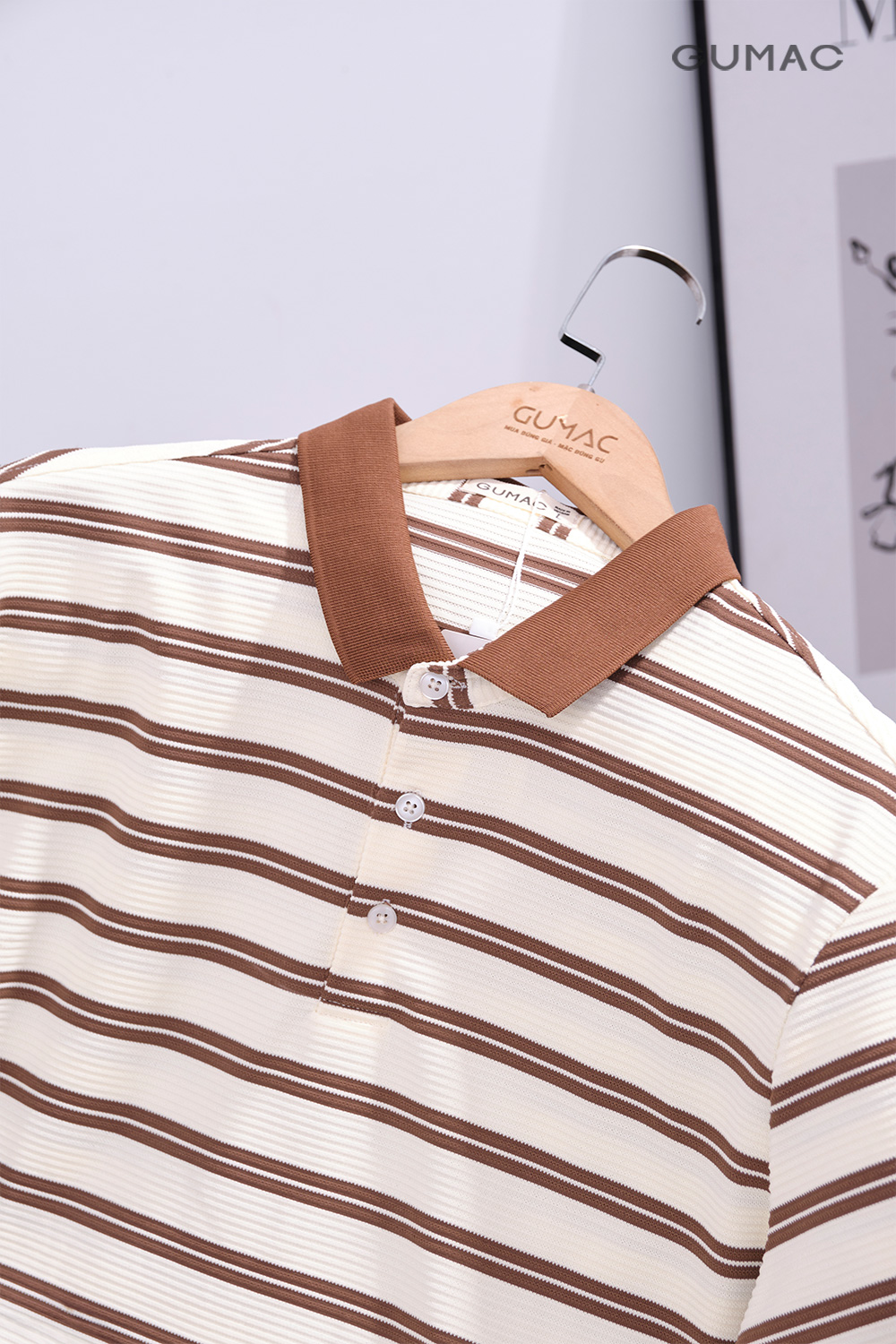 Áo polo nam sọc kiểu