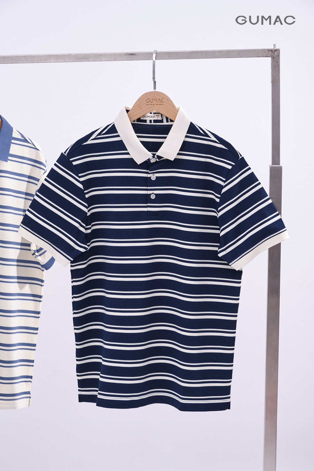 Áo polo nam sọc kiểu