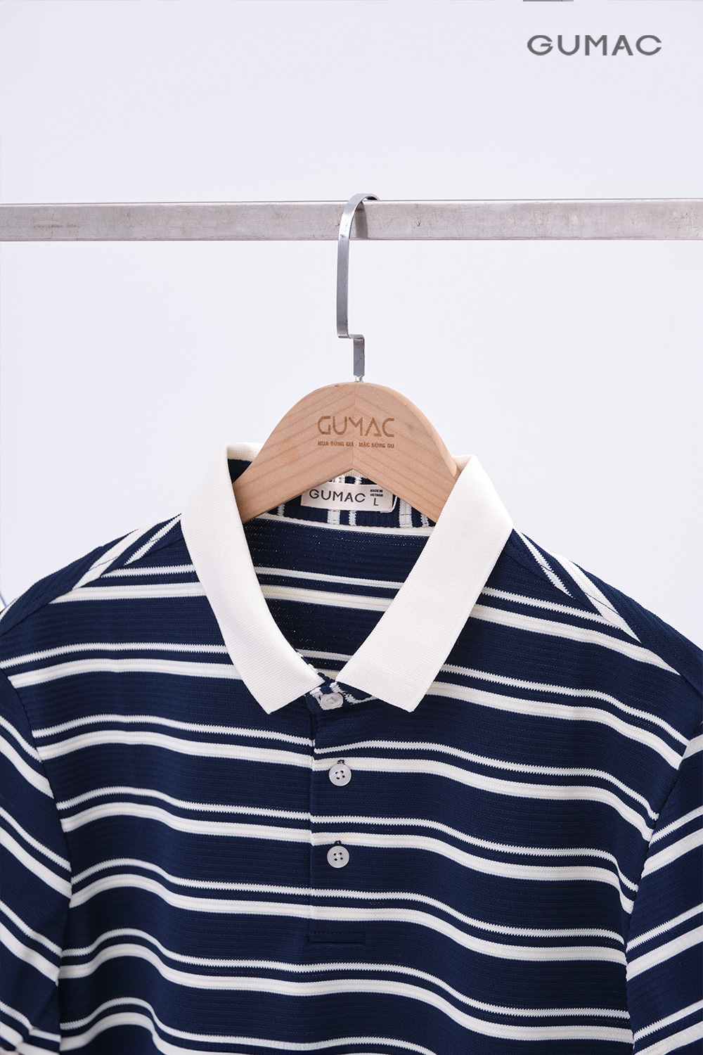 Áo polo nam sọc kiểu