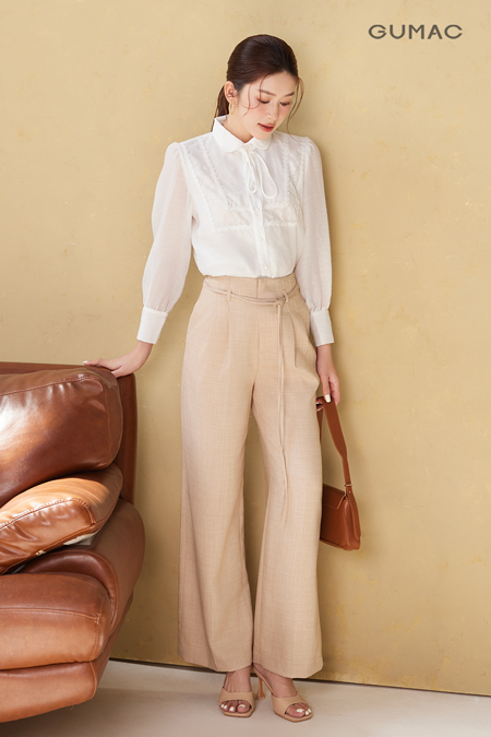 Quần suông chiết ly