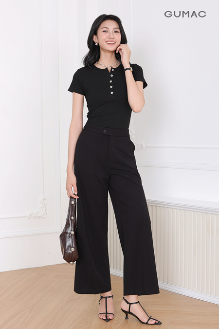 Quần tây ống suông