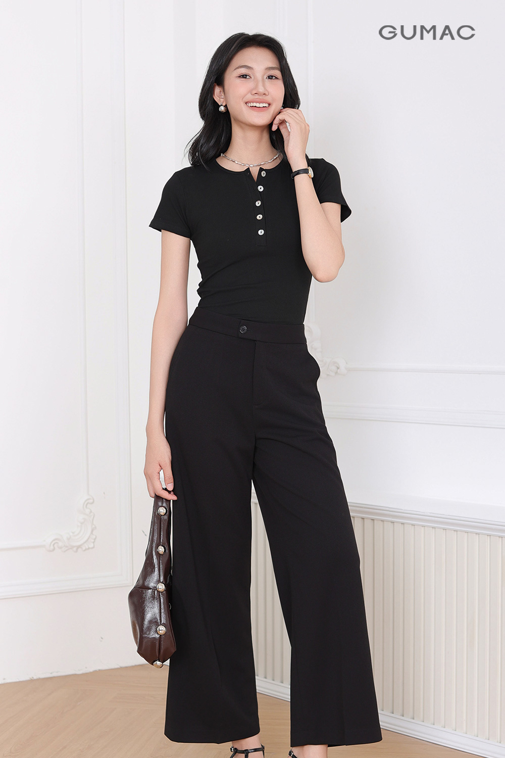 ao thun gumac kieu dep phoi cung quan ong suong