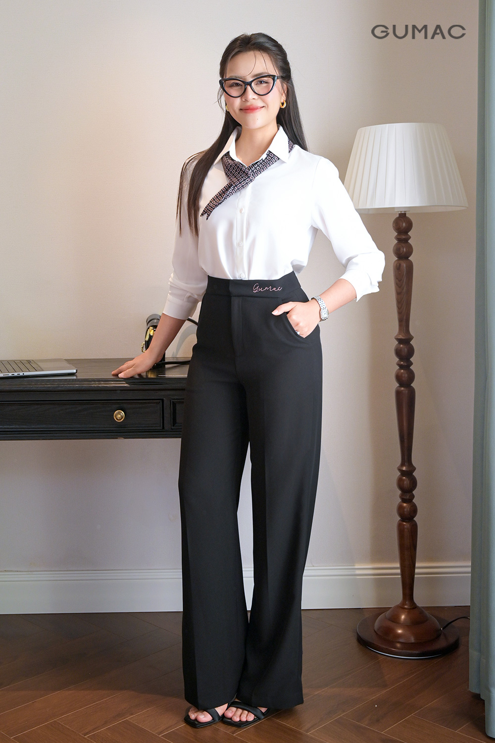 Quan tay nu GUMAC theu lung cao cap