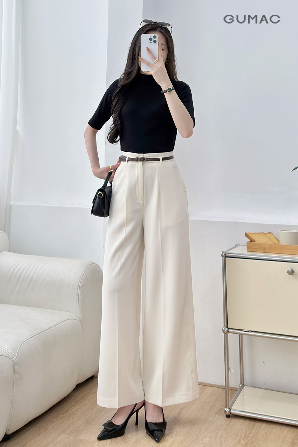 Quần suông đỉa kiểu