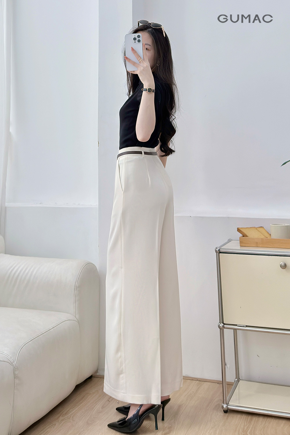 Quần suông đỉa kiểu