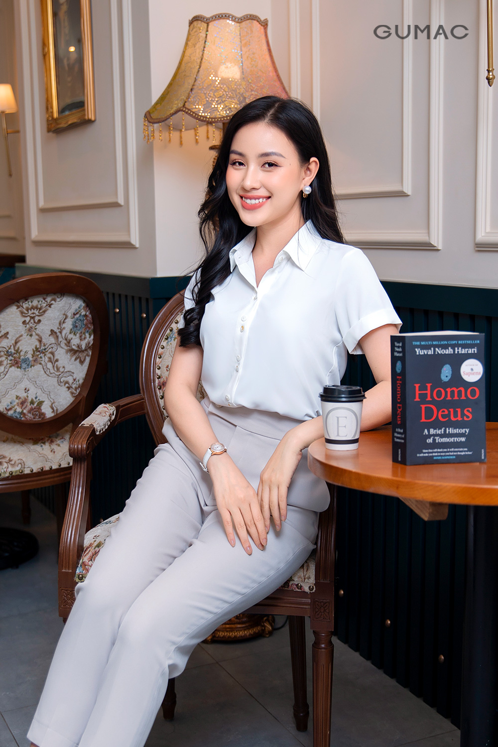 Quần ống đứng lưng kiểu