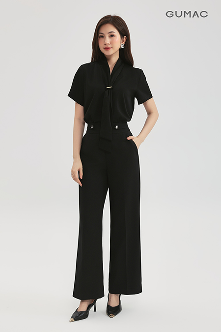 Quần suông lưng cao