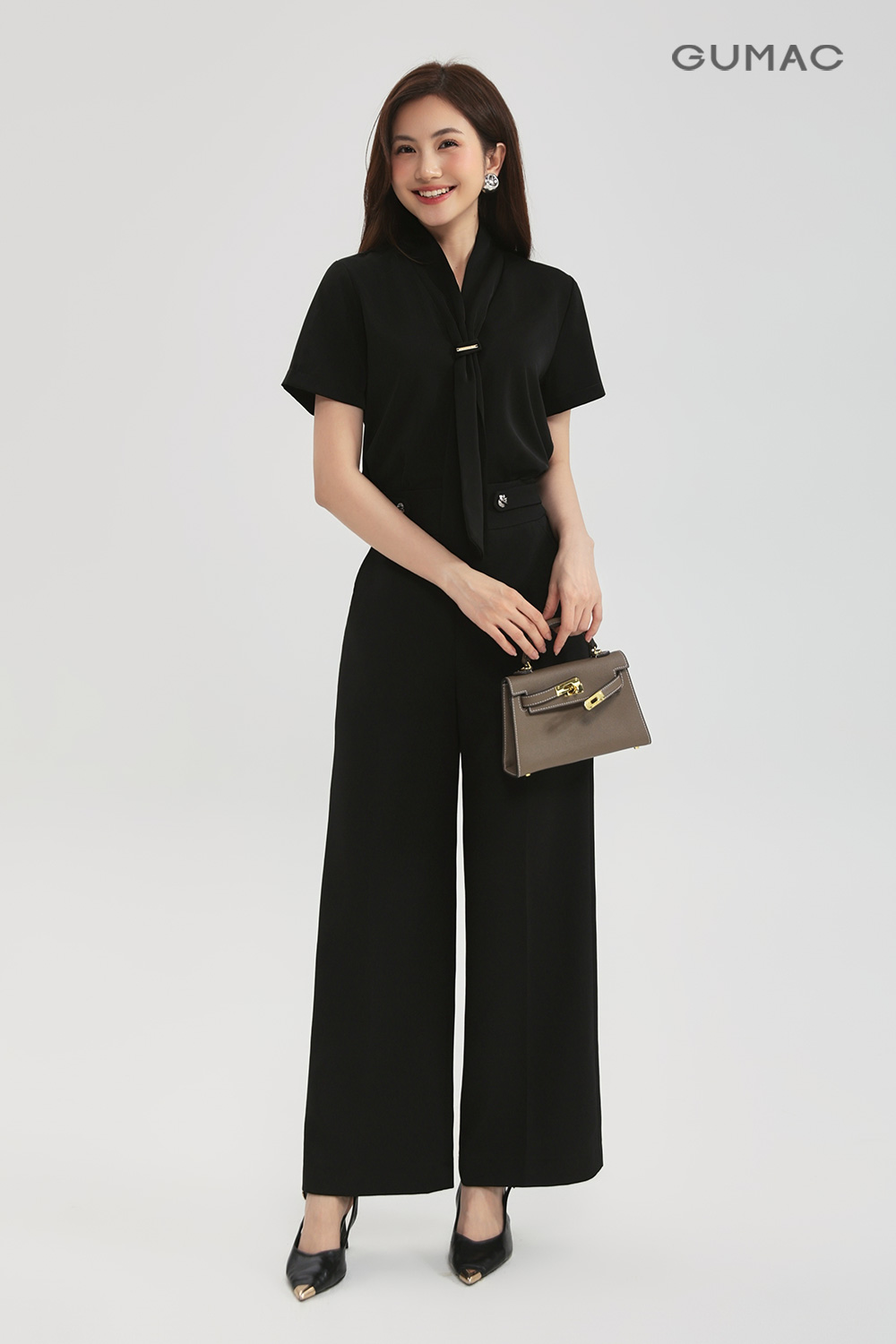 Quần suông lưng cao