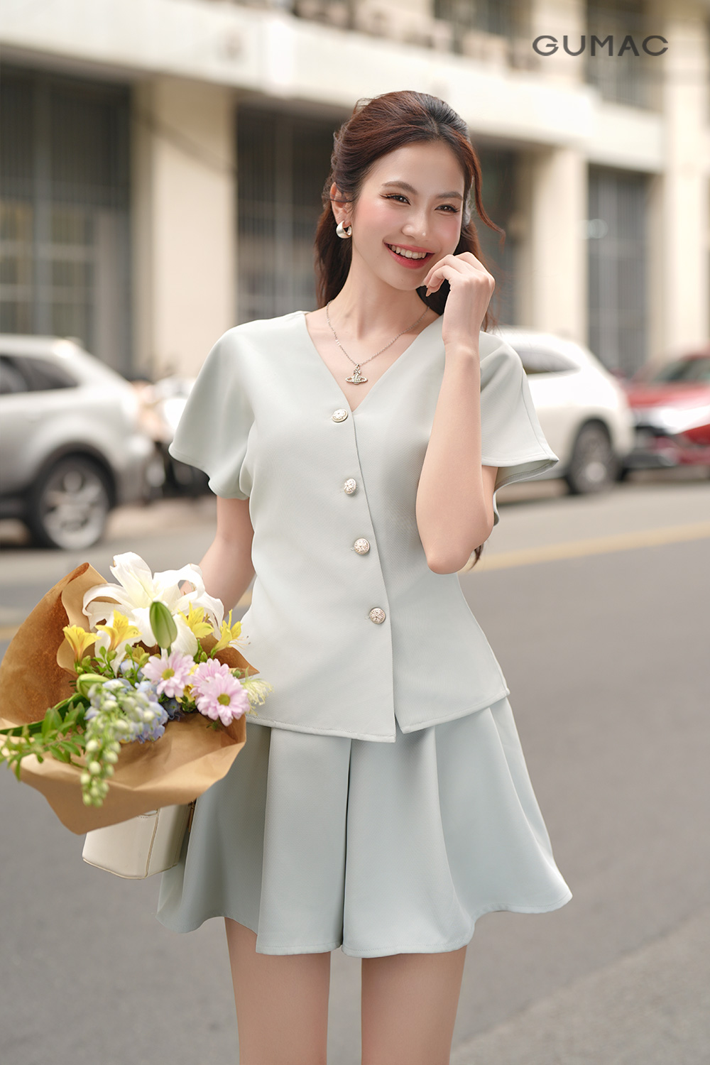 goi y outfit set quan ao di vuon dau mac gi
