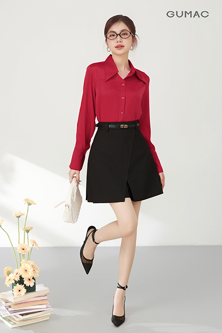 Quần giả váy đắp layer