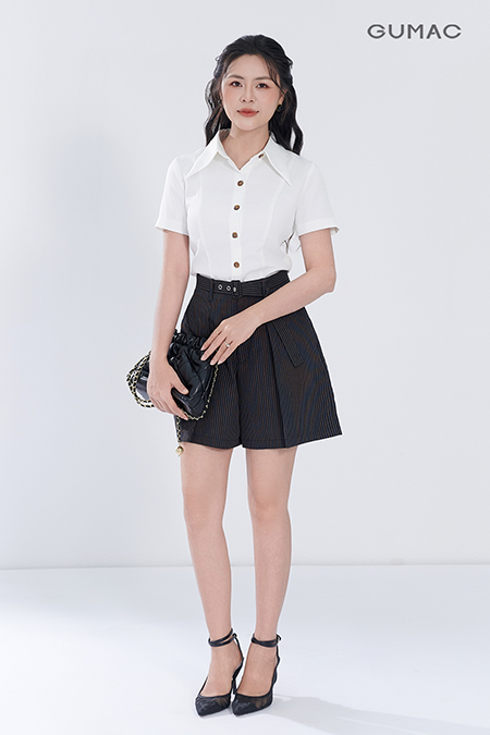 Quần short lưng cách điệu