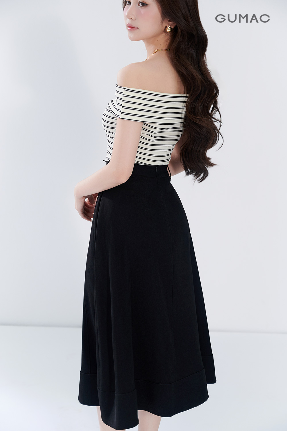 Chân váy may viền