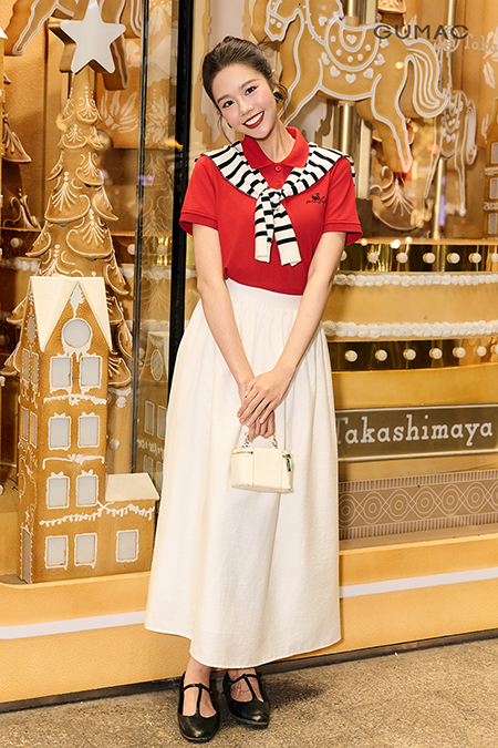 Chân váy xòe nhún eo