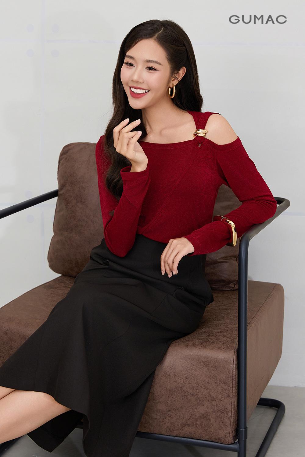 Chân váy suông lưng liền