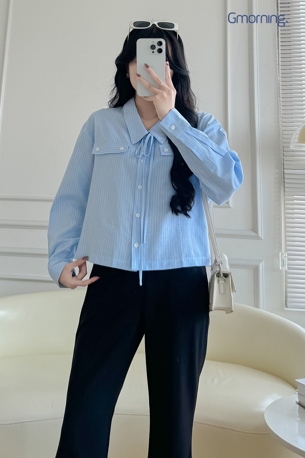 Sơ mi kiểu phom Boxy