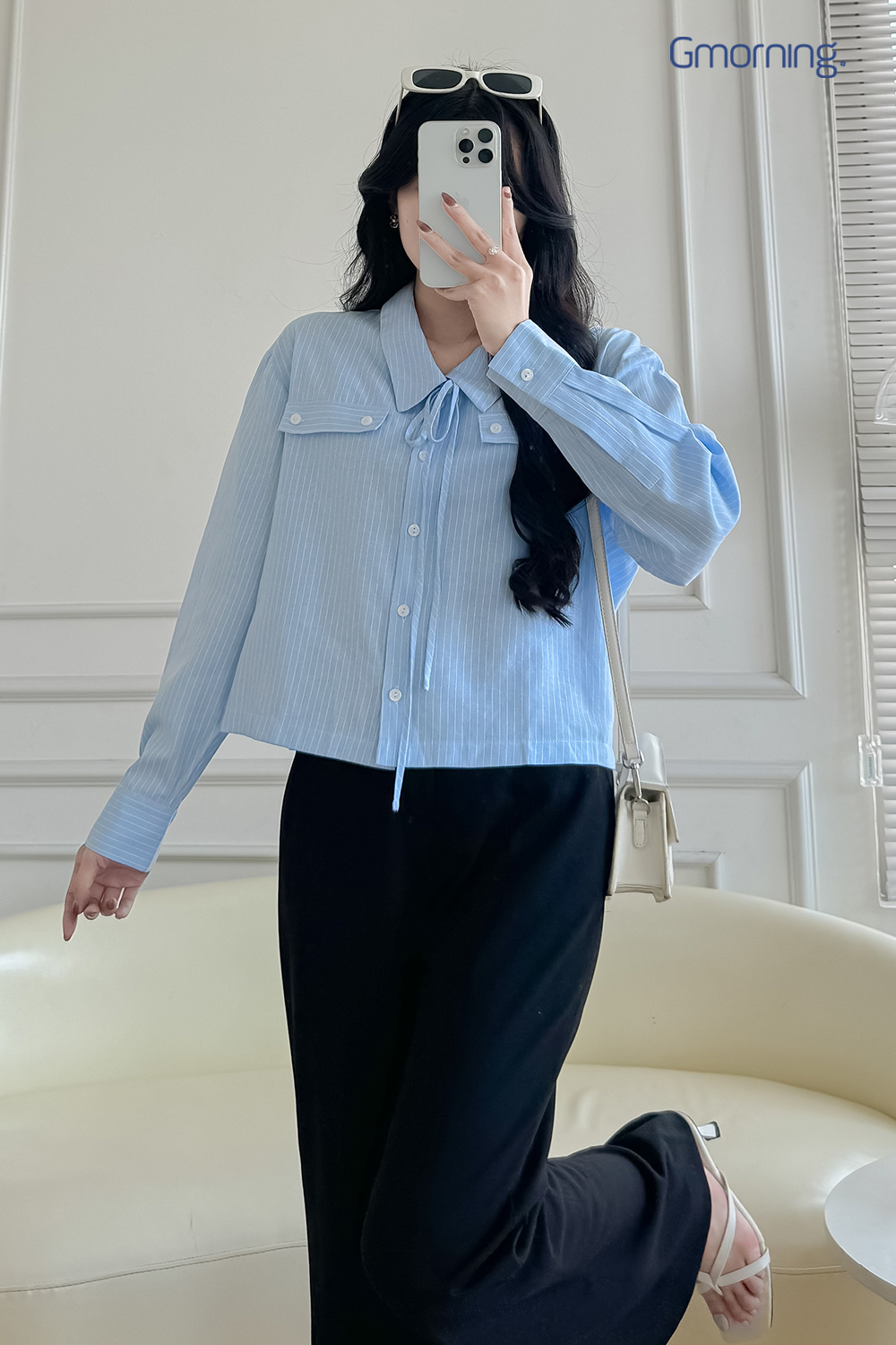 Sơ mi kiểu phom Boxy