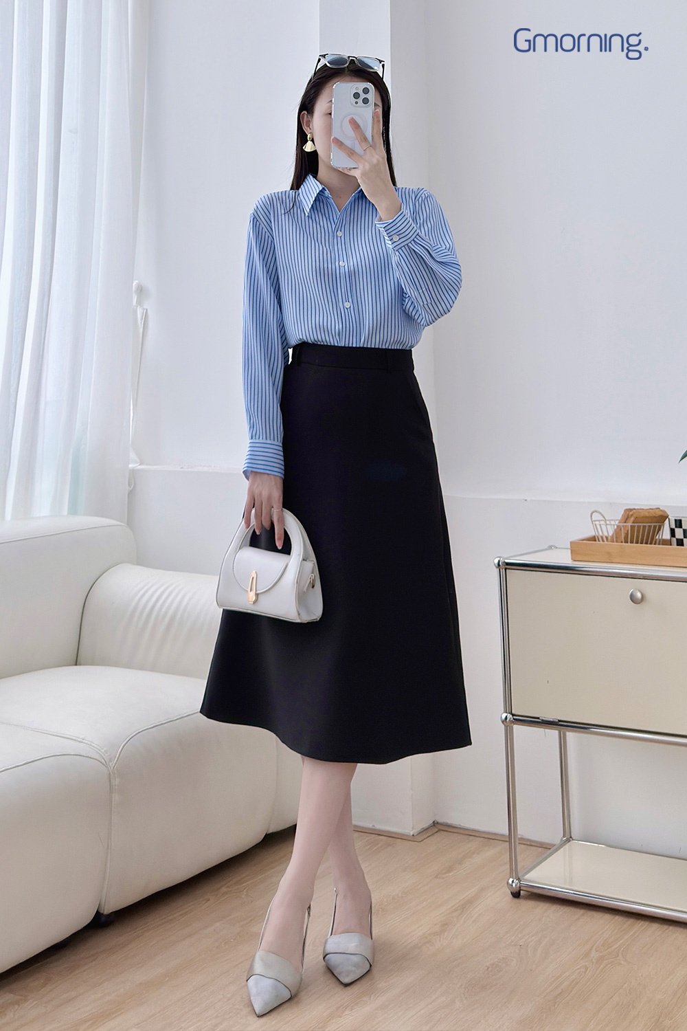 Áo sơ mi sọc dài tay