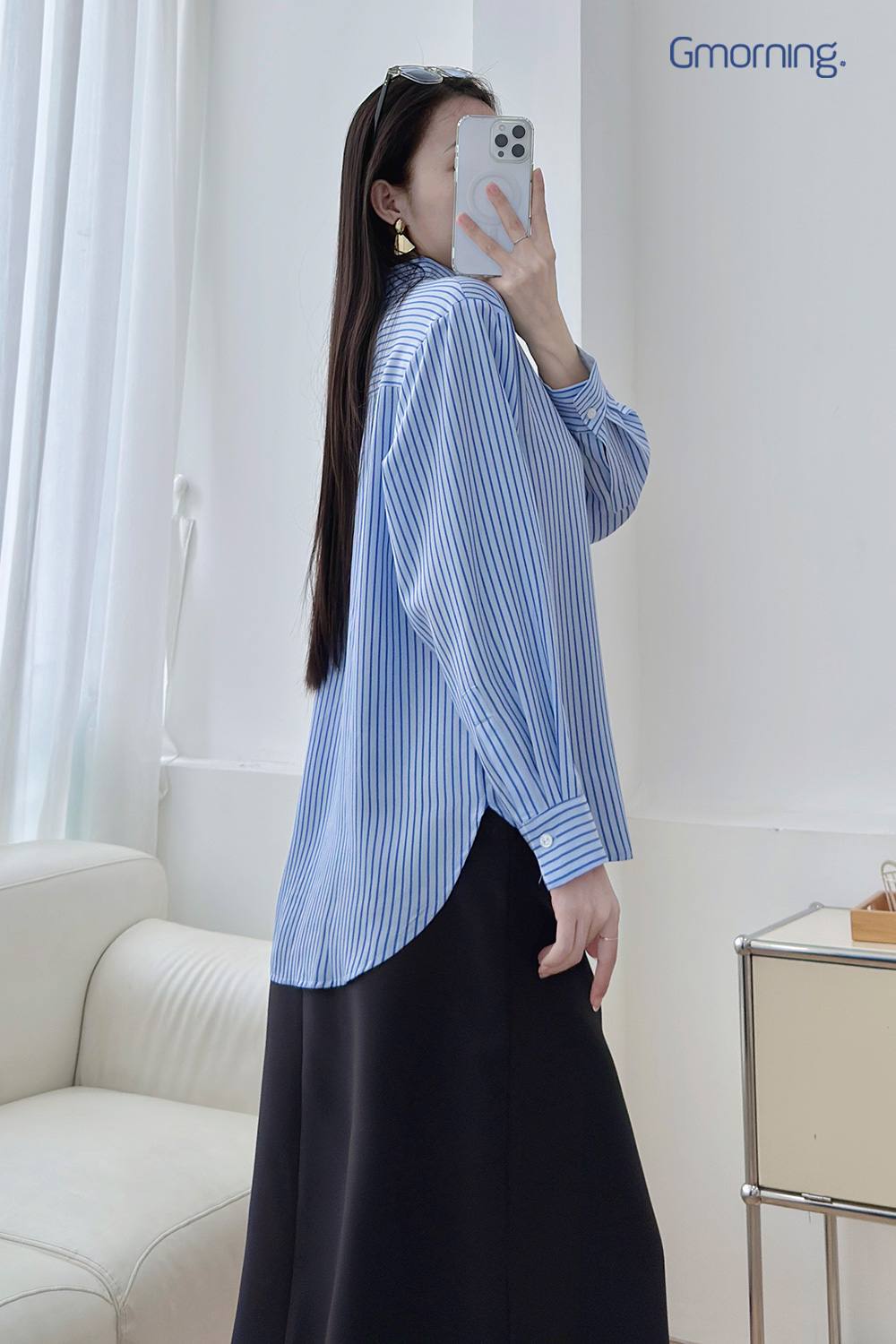 Áo sơ mi sọc dài tay