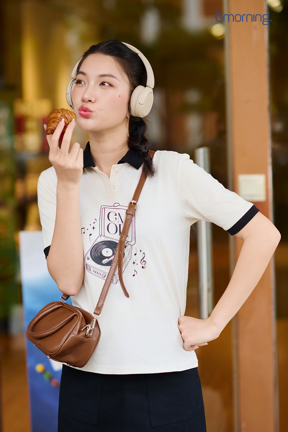 Áo polo phối cổ