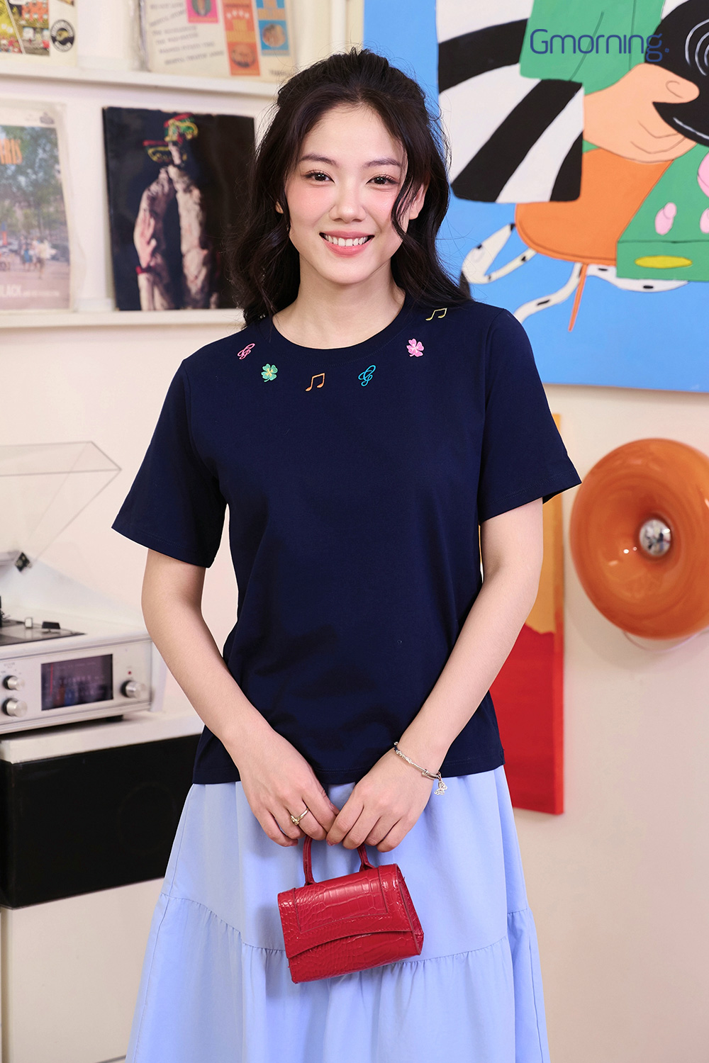 ao thun cotton nu gumac co theu dep