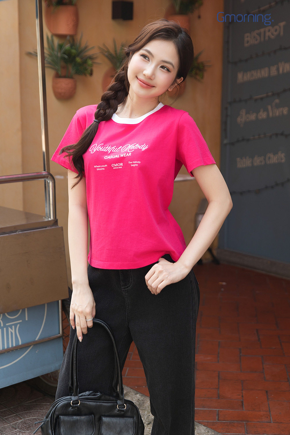 Áo thun mini thêu