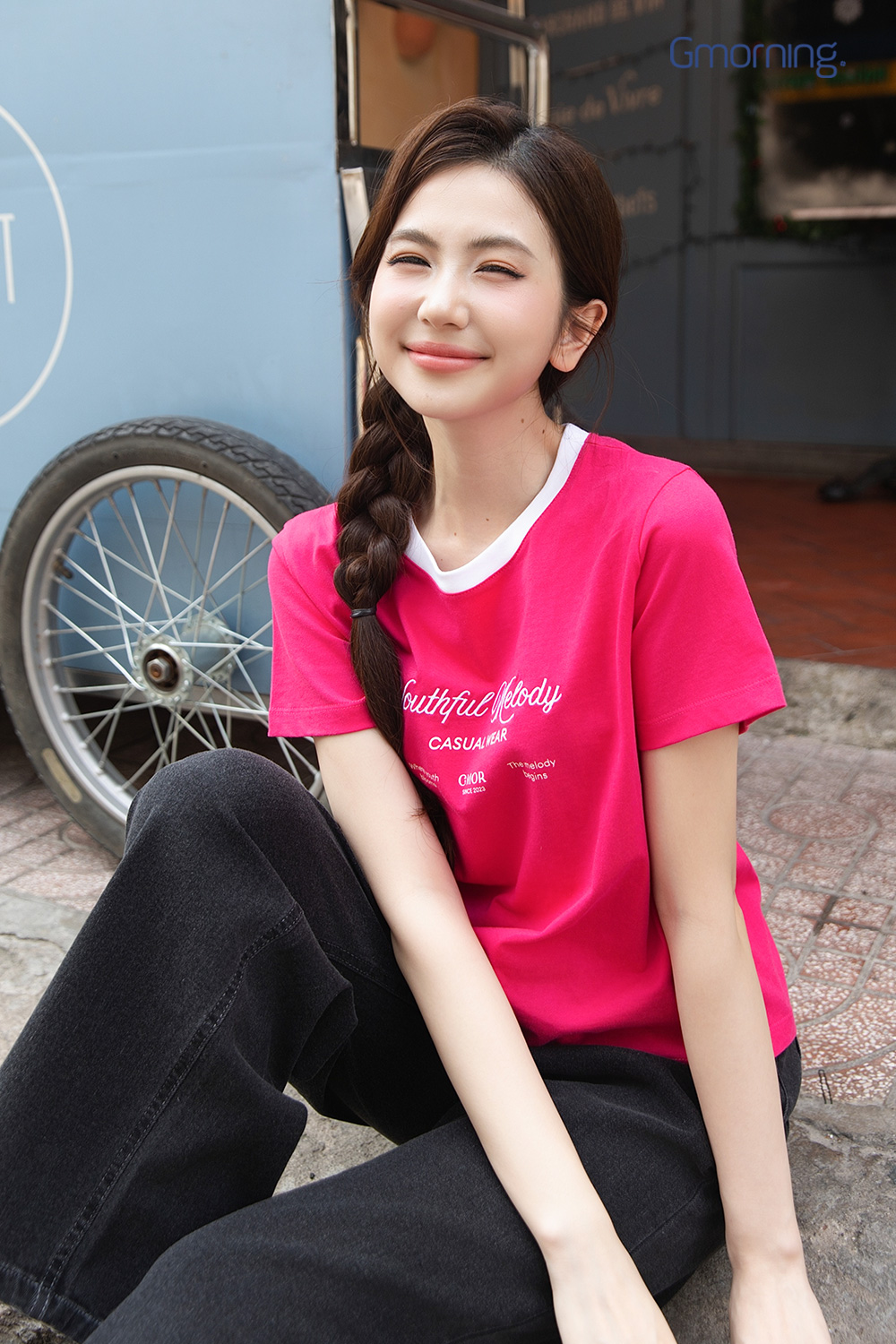 Áo thun mini thêu