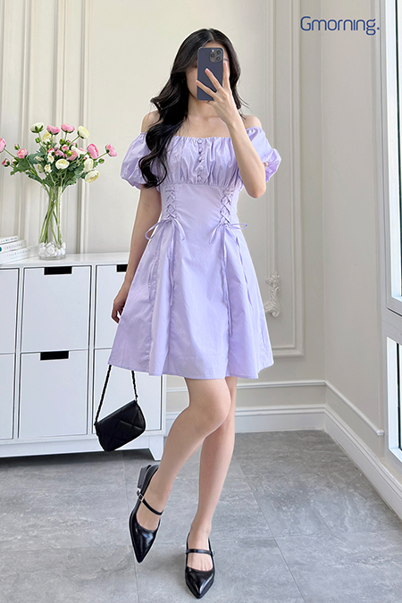 Đầm a thắt dây