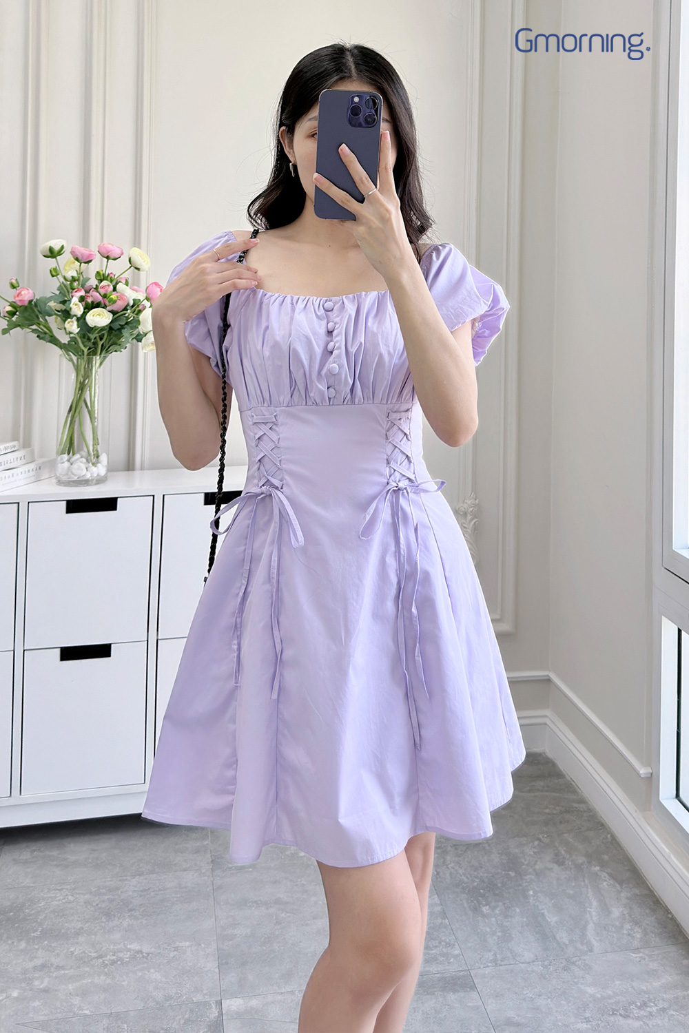 Đầm a thắt dây