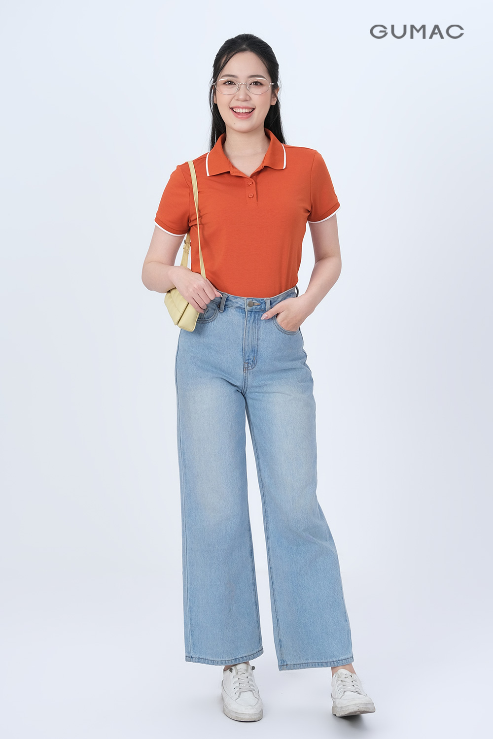 Quần denim thêu
