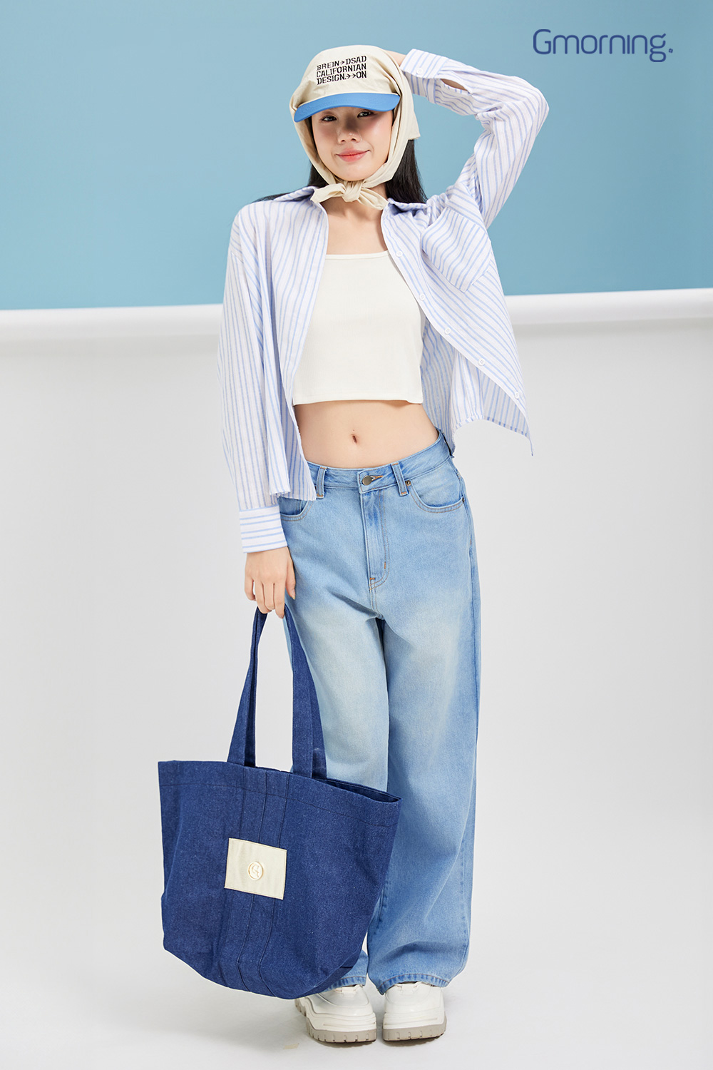 quan jeans nu GUMAC denim wash ca tinh